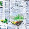 Alipis Fish Tank Wall Mounted Acrylic Fish Bowl Fish Bubble Betta Fish Tank, Wall Hanging Plant Terrarium Hydroponic Pot for Air Plant Wall Fish Tank Aq