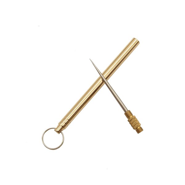 OUCUO Cigar Puncher Stainless Steel Creative Portable Cigar Draw Enhancer Cigar Punch Cigar Accessories Tool Travel Mini Nubber(Gold)