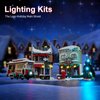 DALDED LED Lighting Kit for Lego Holiday Main Street, LED Light Compatible with Lego 10308 Building Block Models (Remote Control Version)