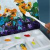 Penta Angel Plastic Painting Palette Knives Set 6Pcs White Art Artist Paint Spatula Tools for Oil Acrylic Painting Color Mixing
