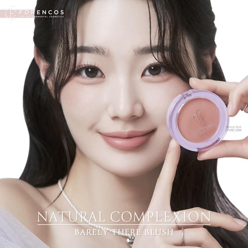 Forencos Matte Blush Set (Puff Included), Long Lasting Korean Blush Power, Zero Sebum Shine, Flawless Finish, Easy Blending, Lightweight & No Cakey Residue (PURE LENA)