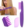 Yuecoom Electric Detangling Brush, Wet or Dry Tame The Mane Hair Detangler Brush with Cover, Negative Ion Massage Comb Styling Tool (Battery Not Included)