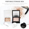 Beaupretty 1Set Empty Blusher Trays Square Magnetic Eyeshadow Lipstick Palette Make Up Pans Case Container Cosmetics Sub Package Holder for DIY Homemade