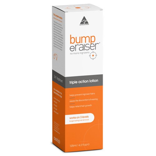 Bump Eraiser Triple Action Soothing Lotion 4.2 fl oz for Ingrown Hair Treatment, Razor Bumps and Razor Burns