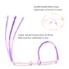 LifeArt Kid Blue Light Blocking Glasses, Filter 85% of Harmful Blue Light, Anti Eyestrain and Blurry, Computer Glasses(Clear Pink)