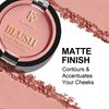 FV Long Lasting Powder Blush, Lightweight Smooth & Blendable Blush for Cheeks, High Buildable Color Blush Powder, Transfer-Resistant Matte Finish Cheek Makeup (02 Pink Matte, 0.17 OZ)