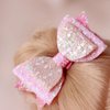 29 PCS Pink Hair Accessories Set with Portable Comb and Mirror for Reborn Baby Dolls and Little Girls, Cute Hair Clips Hair Rings Fashion for Baby Doll Girls