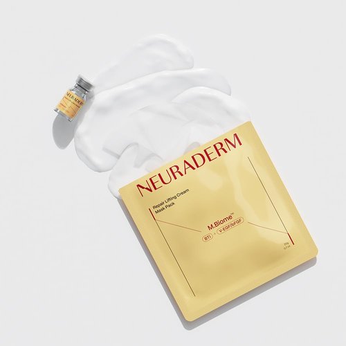 NEURADERM Repair Lifting Facial Sheet Mask, Rejuvenating Glowing Serum Moisturizing Skincare (Pack of 5)