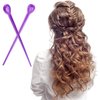 180 Pieces Brush Roller Pick Plastic Roller Pick Hair Curler Roller Pin for Hair Curling Styling Accessories for Christmas Valentine's Day Present(Purple)
