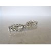 Generic Two small tiny clear oval crystal hair pin clip barrettes fine hair