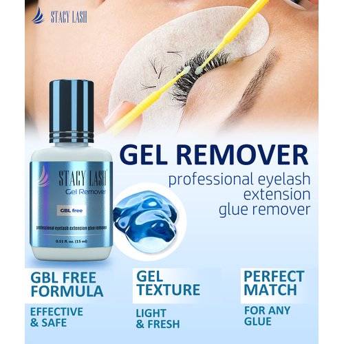 Lash Remover for Lash Extensions by Stacy Lash (0.51 fl.oz / 15 ml) Eyelash Extension Remover / 60 Sec Dissolution Lash Glue Remover/Professional Eyelash Remover for Extensions/Lash Tech Supplies