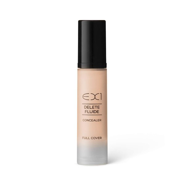 EX1 Cosmetics Delete Fluide Full Coverage Liquid Concealer Makeup Shade 1.0- Vegan, Oil free with Ultra-Blendable Formula for Seamless Finish