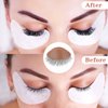 WBCBEC 3 Pairs Replacement Eyelids for Mannequin Head Removable Realistic Eyelids with Eyelashes Mannequin Head Eyelids for Eyelash Training Practice Makeup Eyelash Extensions
