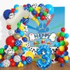 3rd Birthday Decorative Balloon Garland,155Pcs Paw Birthday Party Supplies, Dog Paw Balloons Garland Kit for Boys Girls Baby Shower Paw Theme Birthday Party Decorations