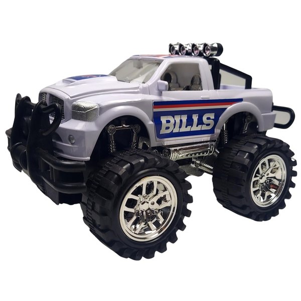 Game Day Outfitters Buffalo Monster Truck Push and Go, Friction Powered | Officially Licensed Logo Toy Truck 1:18 Scale Truck | for NFL Bills Fans, Boys, Kids