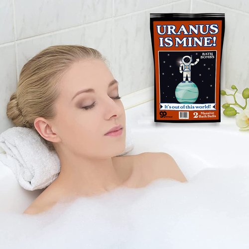 Uranus is Mine Bath Bombs - Bath Bombs for Uranus and Everywhere Else - Gag Gifts for Santa’s Naughty List - Funny Christmas Gifts for Adults