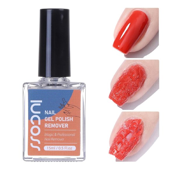 yehapp 15ml Gel Nail Polish Remover, Easily & Quickly Remove for Gel Polish, Professional Remove Gel Nail Polish, Gel Remover for Nails