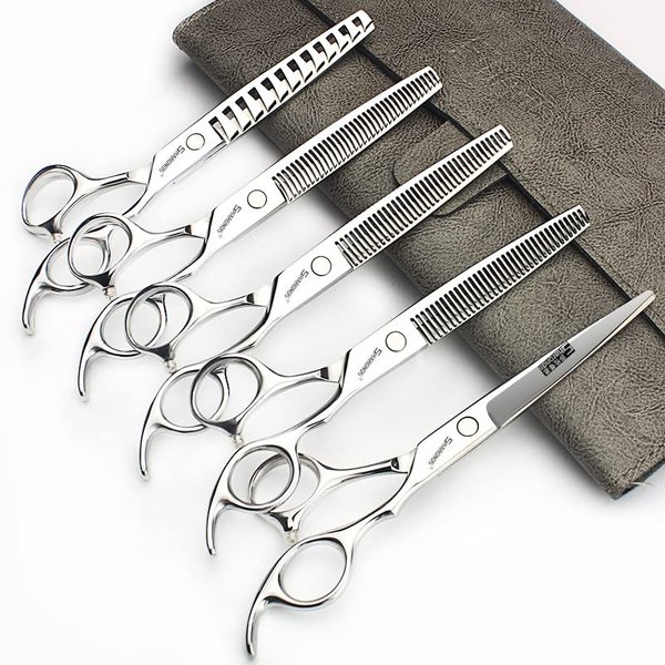 6.5/7 inch Professional Hairdressing Barber Salon Scissors 19cm Cutting Scissors (6.5 inch-5pc)