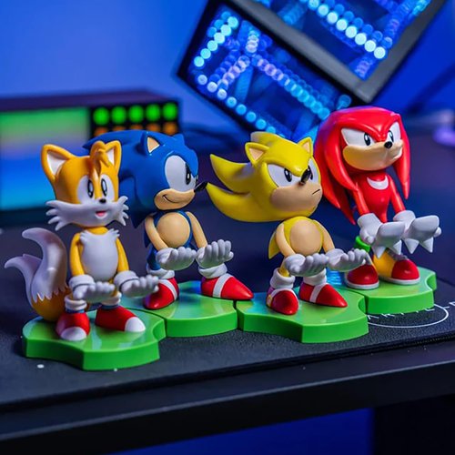 Exquisite Gaming: Holdems: SEGA - Tails - Earbud & Phone Holder, Cable Guys Stand, Mini Collectibles with a Twist, Classic Sonic, Licensed Figure