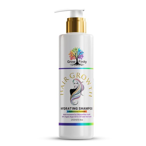 Growfinity Hair Growth Hydrating Shampoo | Biotin and Argan Oil for Faster Growth, Nourishment, and Frizz Control