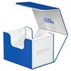 Ultimate Guard Sidewinder Synergy 100+, Deck Box for 100 Double-Sleeved TCG Cards, Blue/White, Magnetic Closure & Microfiber Inner Lining