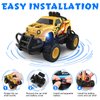 Mafbeanl Remote Control Car for Boys 4-7, 1:43 Scale Mini RC Car for Kids 3-5, Car Toys Truck Xmas Birthday Gifts for Toddlers 3 4 5 6 7 Year Old Boys (Yellow)