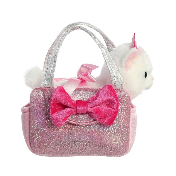 Aurora® Fashionable Fancy Pals™ Trendy Sparkle Pink™ Stuffed Animal - On-The-go Companions - Stylish Accessories - 6 Inches