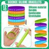 Sureio 86 Pcs Scientific Party Favors Include Scientific Party Drawstring Bags Silicone Bracelets Scientific Stickers Kawaii Pins for Scientific Birthday Party Decorations Prizes