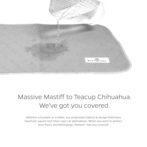 Pet Parents Pawtect® Pads Washable Dog Pee Pads (2pack) of 18x24 Premium Pee Pads for Dogs, Waterproof Training Pads for Dogs & Reusable Dog Pee Pads! Whelping & Modern Puppy Pads!