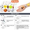 101 PCS Sports Ball Temporary Tattoos Themed Birthday Party Decorations Favors Supplies Decor Cute Basketball Football Baseball Soccer Tattoo Stickers Gifts For Boys Girls Class Prizes Carnival