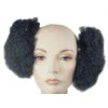 Afro Puffs 60s Color Black - Lacey Wigs Women's African American Sixties Disco Side Puff Bundle with MaxWigs Costume Wig Care Guide