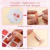 2PCS Ombre Nail Brush, Reusable Silicone Nail Gradient Brush Tools, Nail Painting Ombre Brushes, Nail Art Brushes for Ombre Nail, Gel Polish, Chrome Nail, Manicure DIY Tool