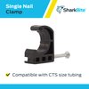 SharkBite 1/2 Inch Single Nail Half Clamp, J Hooks, Pack of 10, PEX Pipe, CTS, 23220
