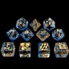 King of CRITS Pirates Plunder 11 Dice Set | Swashbuckler Polyhedral Dice Set | Buccaneer, Blackbeard, and Anne Bonny DND MTG Tabletop Board Game Dice