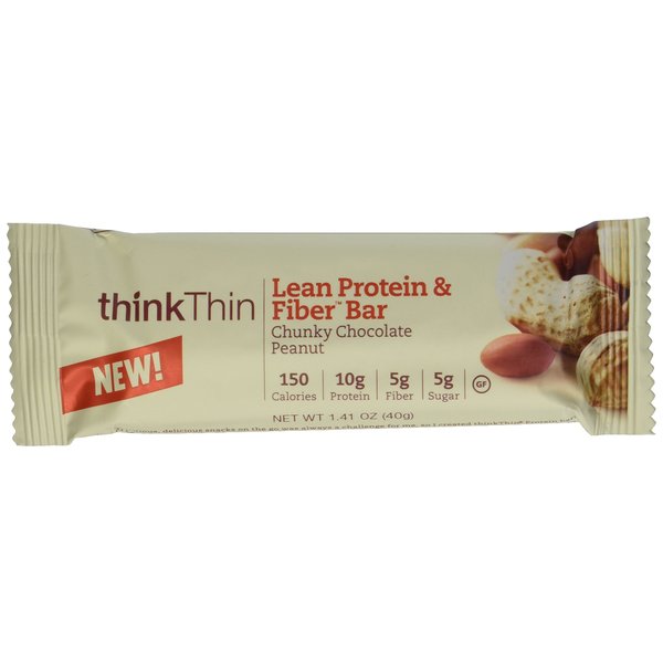 Lean Protein and Fiber Bar Chunky Chocolate Peanut 1.41 Ounces (Case of 10)