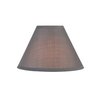 Aspen Creative 55002, Empire Uno Lamp Shade, Dark Gray, 4" Top x 10" Bottom x 7" Slant Height, Slip UNO 33mm