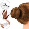 （30Pcs）2 colors Elastic Edge Mesh Invisible Hair Nets Hair Bun Holder for Ballet Dance (black)