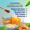 CLERZENA Honey Kojic Acid and Turmeric Soap Bars for Dark Spots | Vitamin C & E, Retinol, Collagen, Honey Oil | Spot Treatment for Face Bath Soap Bars | All Natural Soap Bar Face Soap for Women & Men