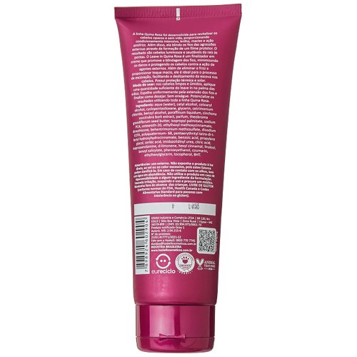 Haskell - Linha Quina Rosa - Leave In Hidratante Capilar 240 Gr - (Pink Quina Collection - Hair Moisturizer Leave In Net 8.46 Oz)