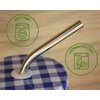 Short Stainless Steel Straws, 6 Inch Bent Thin Metal Straws with Cleaning Brush & Bag, Reusable Drinking Short Metal Straw for Cocktail, Small Cups, Half Pint Mason Jars, Portable Metal Cocktail Straw