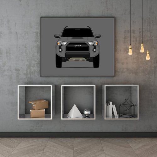 CUSTOMIZABLE COLOR: Toyota 4Runner TRD (2014-Present) 5th Generation Inspired Poster Print Wall Art Decor Handmade (Unframed)