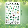 Konsait Luminous St. Patrick’s Day Nail Art Stickers(400 Patterns), Glow in The Dark Self-Adhesive Nail Decals, Leprechaun Shamrock Green Hat Beer, for Kids Girls Women DIY Nail Salon Decoration