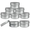Beauticom® Aluminum Silver Tin Metal Storage Containers with Screwtop Lids for DIY Beauty, Cosmetics, Accessories, Travel and More! (12 Pieces, 80G)