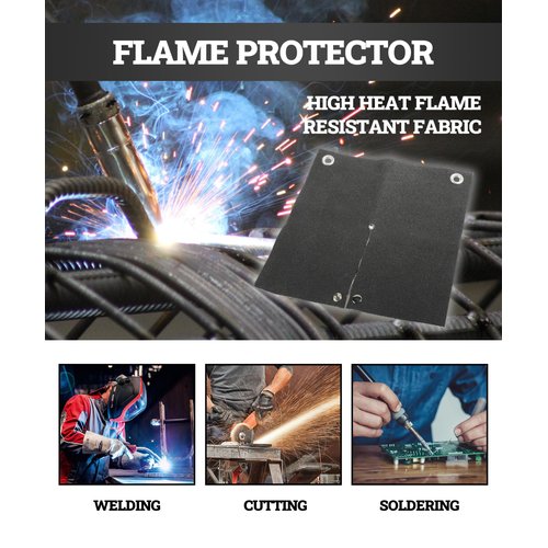 Zlirfy Welding Blanket,Heat Shield Welding Pad,12''x12'' Flame Protector Pad Plumbing Hole Propane Torch,Soldering Torch Flame Protector,High Temp Heat Resistant Cloth for Soldering Copper Pipe