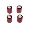 Bulldog Dog - Tire Rim Valve Stem Caps - Red
