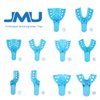 JMU Dental Impression Tray 12 Pcs, Perforated Disposable Impression Trays, 4 Medium Lower