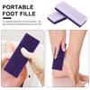 2pcs Foot Care Exfoliator Pedicure Tool Foot Pumice Stone Block Remover Scrubber Dead Hard Skin Remover Cleaner remover for feet(Purple)