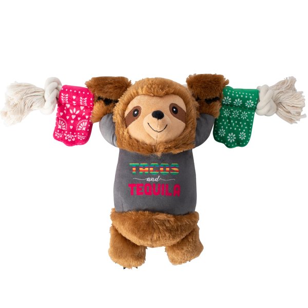 Fringe Studio Plush Dog Toy, Tacos & Tequila, Pet Shop Collection (314158)