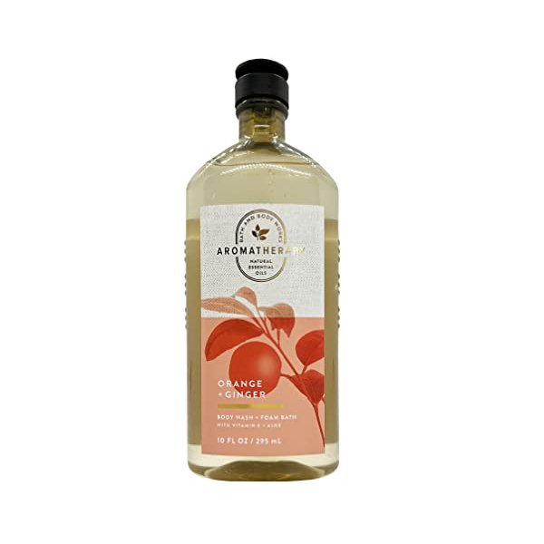 Bath & Body Works Aromatherapy Energy - Orange + Ginger Body Wash & Foam Bath, 10 Fl Oz