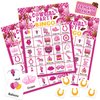 Liliful 35 Pcs Cowgirl Party Bingo Game 24 Players Western Cowgirl Bingo Cards Let's Go Girls Party Games for Girls Adults Family Gathering Pink Disco Cowgirl Bachelorette Party Supplies